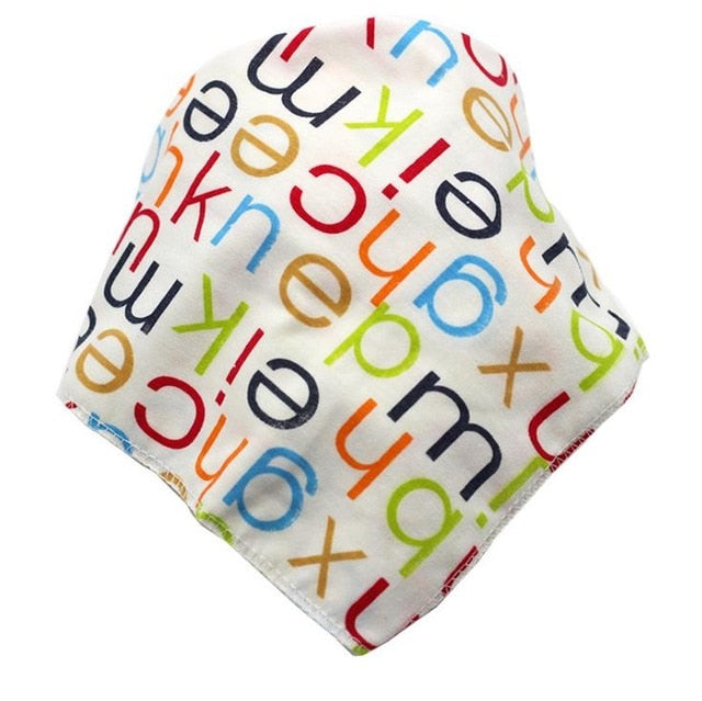 Baby Bibs Waterproof Triangle Cotton Cartoon Child Baberos Bandana Bibs Babador Dribble Bibs Newborn Slabber Absorbent Cloth