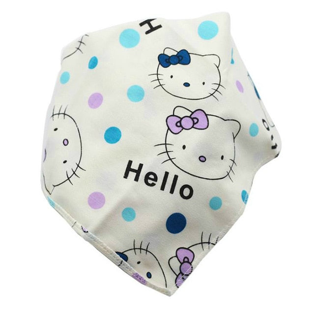 Baby Bibs Waterproof Triangle Cotton Cartoon Child Baberos Bandana Bibs Babador Dribble Bibs Newborn Slabber Absorbent Cloth