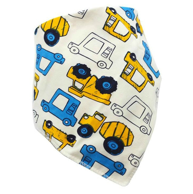 Baby Bibs Waterproof Triangle Cotton Cartoon Child Baberos Bandana Bibs Babador Dribble Bibs Newborn Slabber Absorbent Cloth