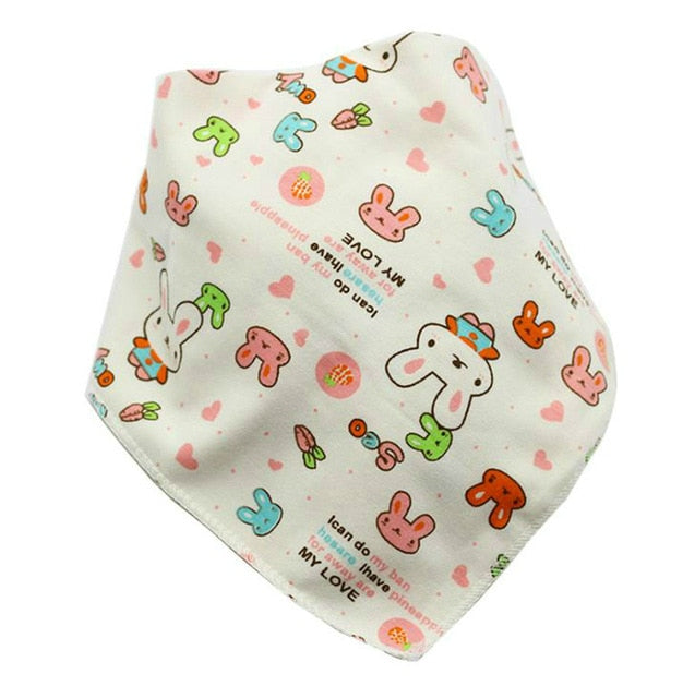 Baby Bibs Waterproof Triangle Cotton Cartoon Child Baberos Bandana Bibs Babador Dribble Bibs Newborn Slabber Absorbent Cloth