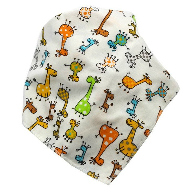 Baby Bibs Waterproof Triangle Cotton Cartoon Child Baberos Bandana Bibs Babador Dribble Bibs Newborn Slabber Absorbent Cloth