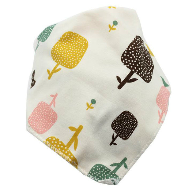 Baby Bibs Waterproof Triangle Cotton Cartoon Child Baberos Bandana Bibs Babador Dribble Bibs Newborn Slabber Absorbent Cloth