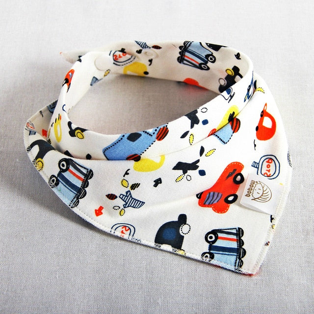 Baby Bibs Waterproof Triangle Cotton Cartoon Child Baberos Bandana Bibs Babador Dribble Bibs Newborn Slabber Absorbent Cloth