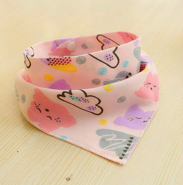 Baby Bibs Waterproof Triangle Cotton Cartoon Child Baberos Bandana Bibs Babador Dribble Bibs Newborn Slabber Absorbent Cloth