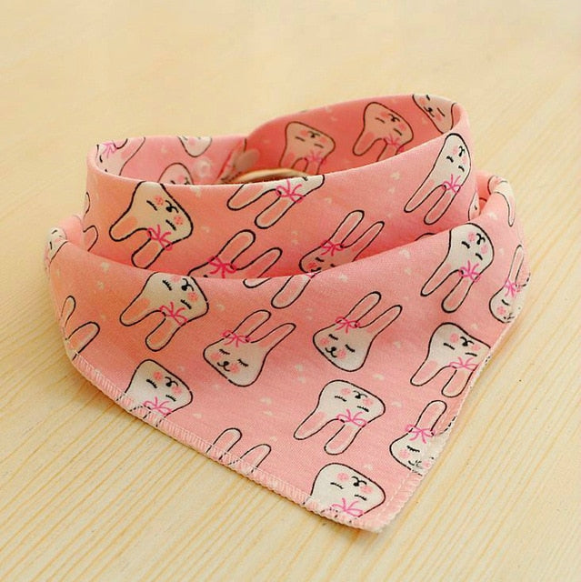 Baby Bibs Waterproof Triangle Cotton Cartoon Child Baberos Bandana Bibs Babador Dribble Bibs Newborn Slabber Absorbent Cloth