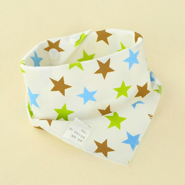 Baby Bibs Waterproof Triangle Cotton Cartoon Child Baberos Bandana Bibs Babador Dribble Bibs Newborn Slabber Absorbent Cloth