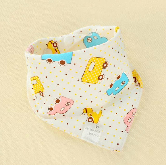 Baby Bibs Waterproof Triangle Cotton Cartoon Child Baberos Bandana Bibs Babador Dribble Bibs Newborn Slabber Absorbent Cloth