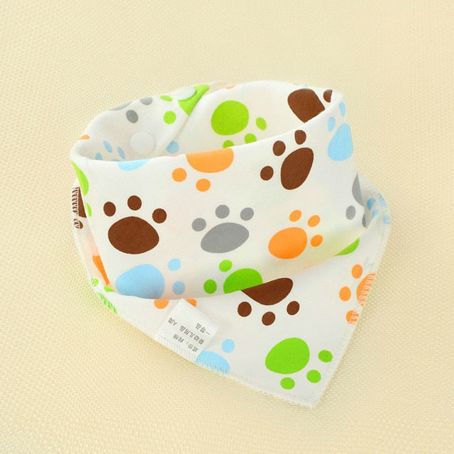 Baby Bibs Waterproof Triangle Cotton Cartoon Child Baberos Bandana Bibs Babador Dribble Bibs Newborn Slabber Absorbent Cloth