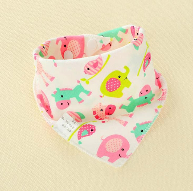 Baby Bibs Waterproof Triangle Cotton Cartoon Child Baberos Bandana Bibs Babador Dribble Bibs Newborn Slabber Absorbent Cloth