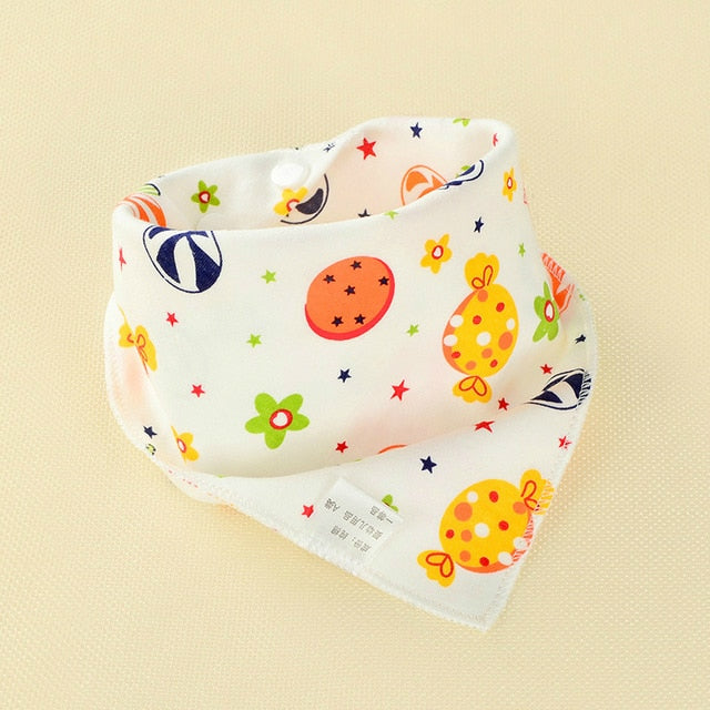 Baby Bibs Waterproof Triangle Cotton Cartoon Child Baberos Bandana Bibs Babador Dribble Bibs Newborn Slabber Absorbent Cloth